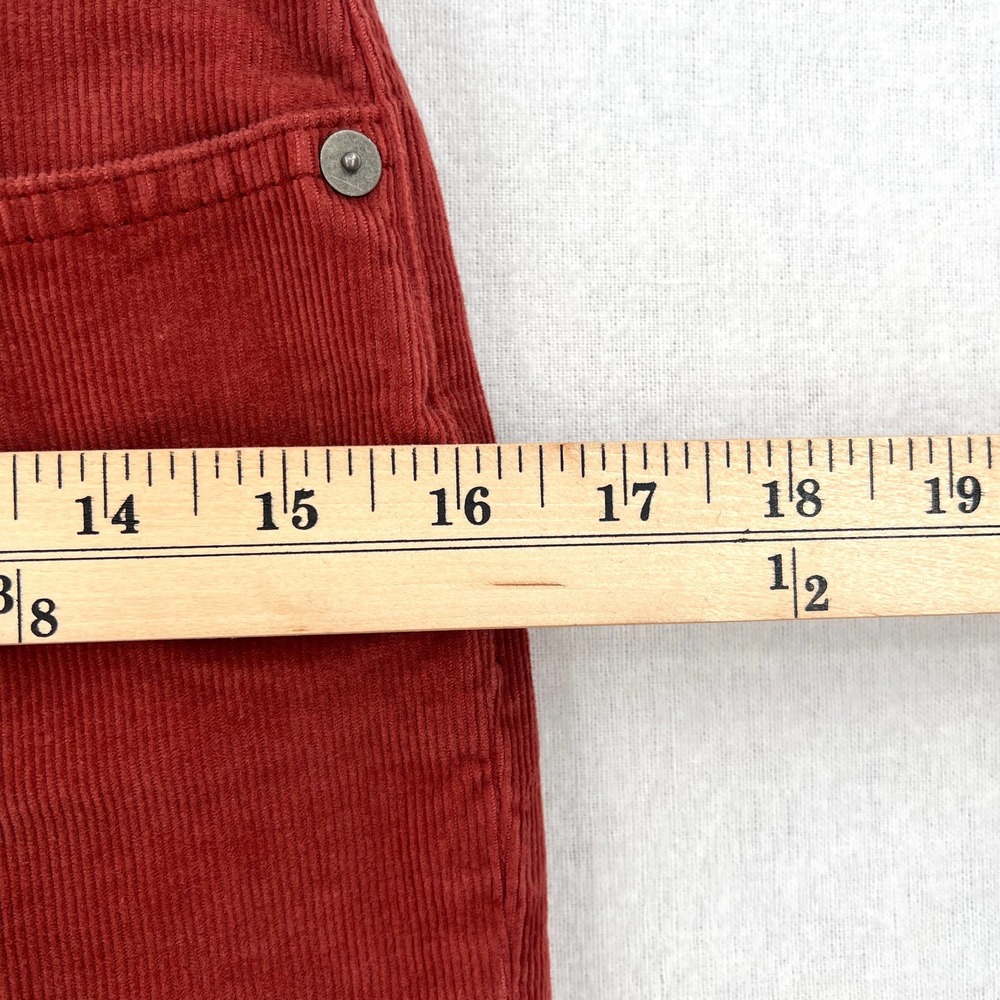 MADEWELL Pants Womens 27 Rust Cali Demi Boot Jeans Corduroy Button Front Edition - Picture 14 of 16